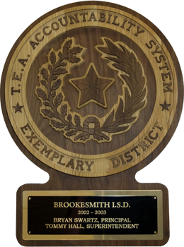 Texas Recognized / Exemplary Plaque