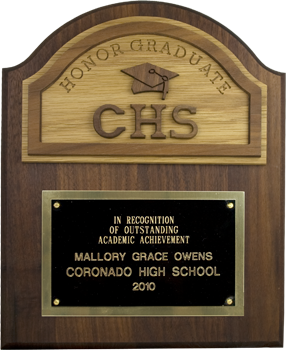 Honor Graduate Plaque