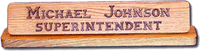 Large Desk Nameplate