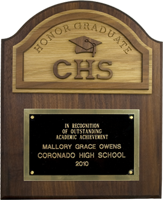 Honor Graduate Plaque