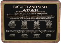 Faculty & Staff Add-On Plaque