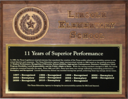 Large Accountability History Plaques