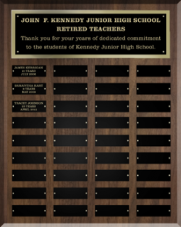 Teacher Retirement Master Plaque