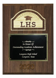 Valedictorian Plaque